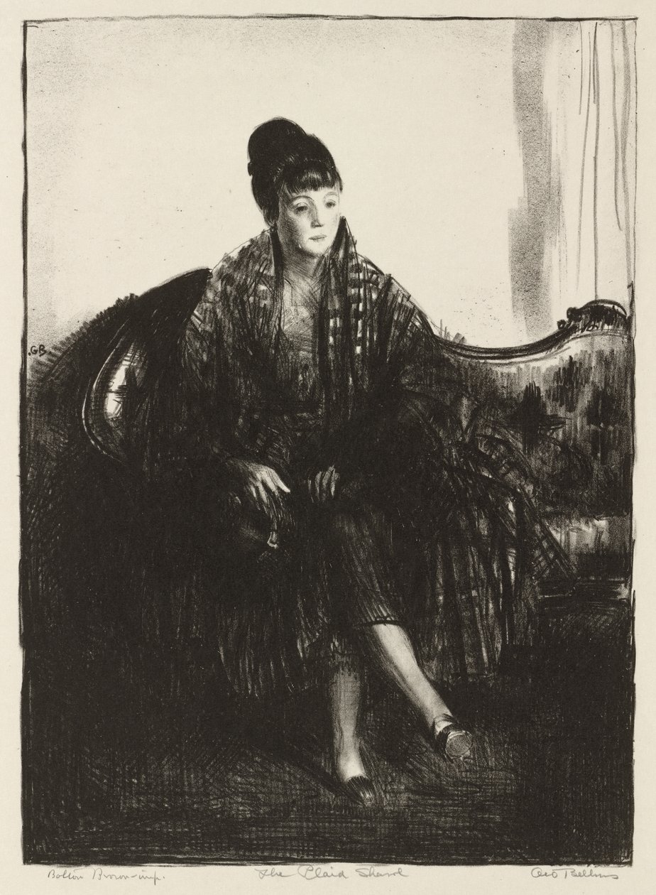 Szal w kratę autorstwa George Bellows