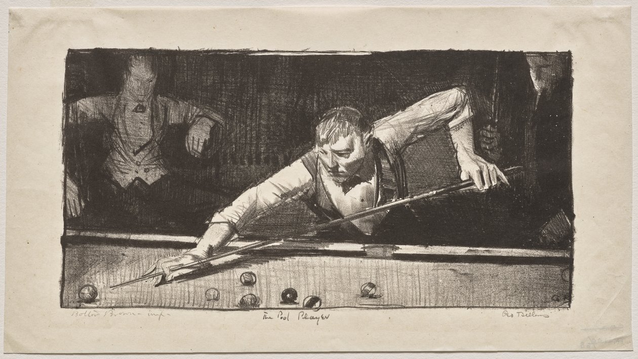 Gracz w bilard autorstwa George Bellows