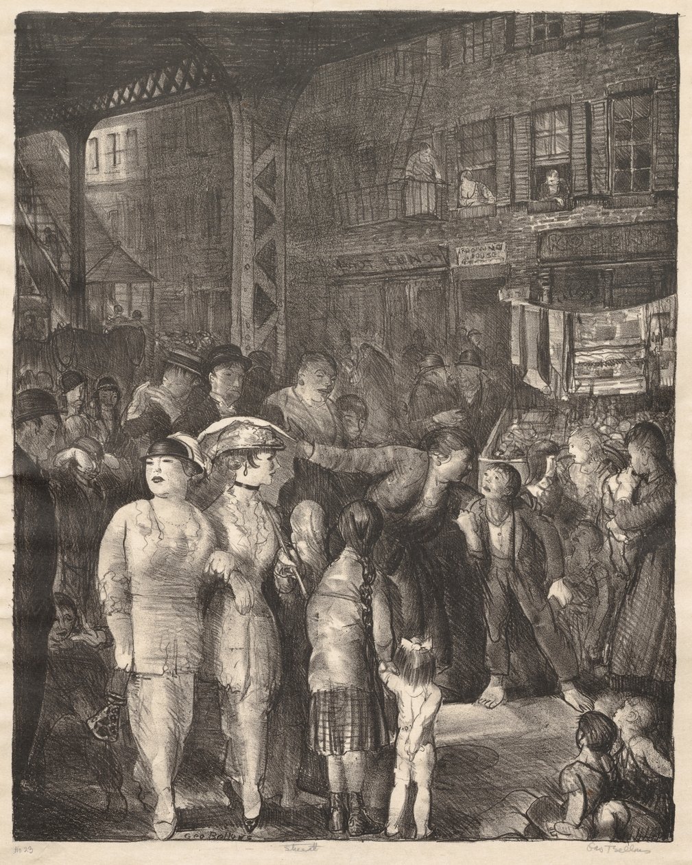 Ulica autorstwa George Bellows