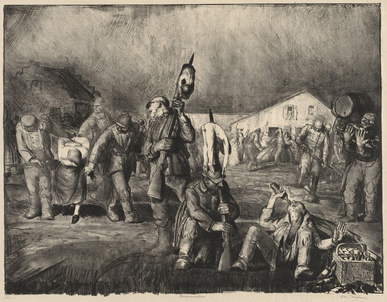 Seria „Wojna”: „Bachanalia” autorstwa George Bellows