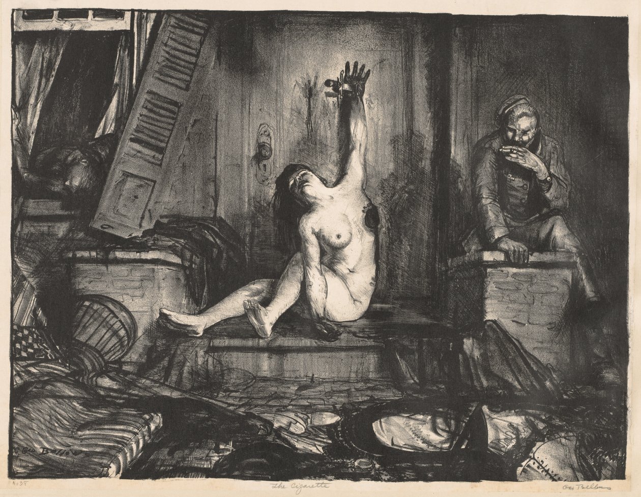 Seria wojenna: Papieros autorstwa George Bellows