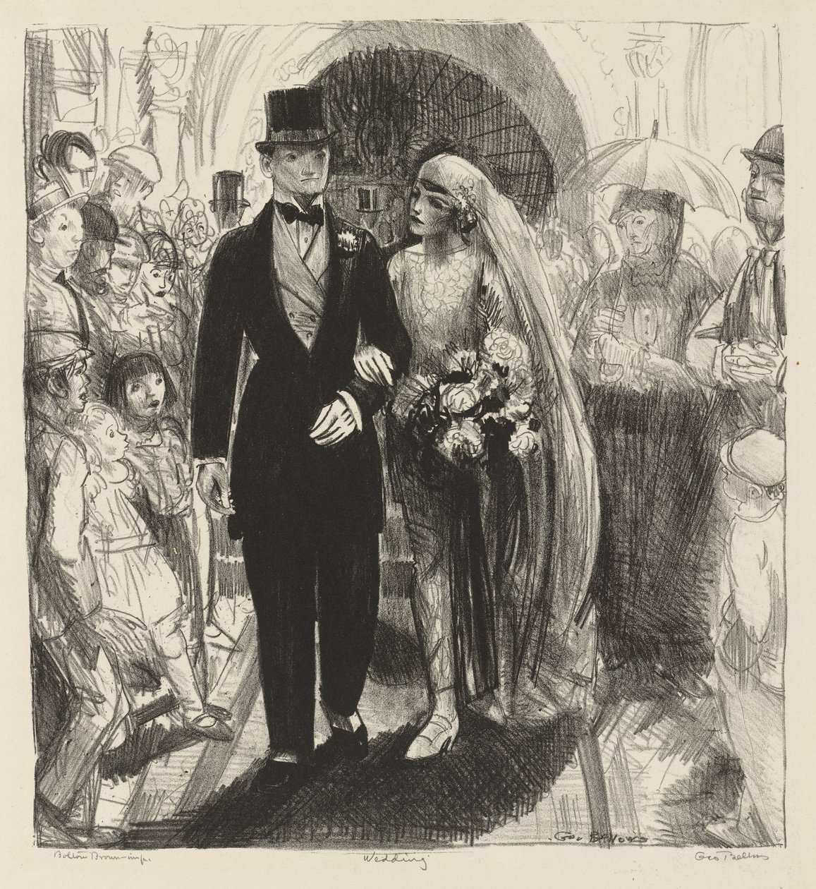 Ślub autorstwa George Bellows