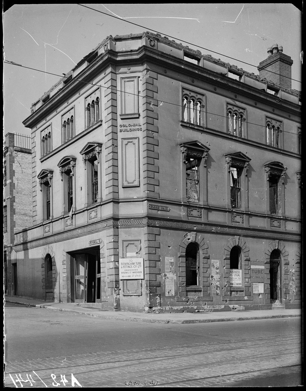 Budynki kolonialne, 7 Horsefair, Ladywood, Birmingham, 1941. autorstwa George Bernard Mason