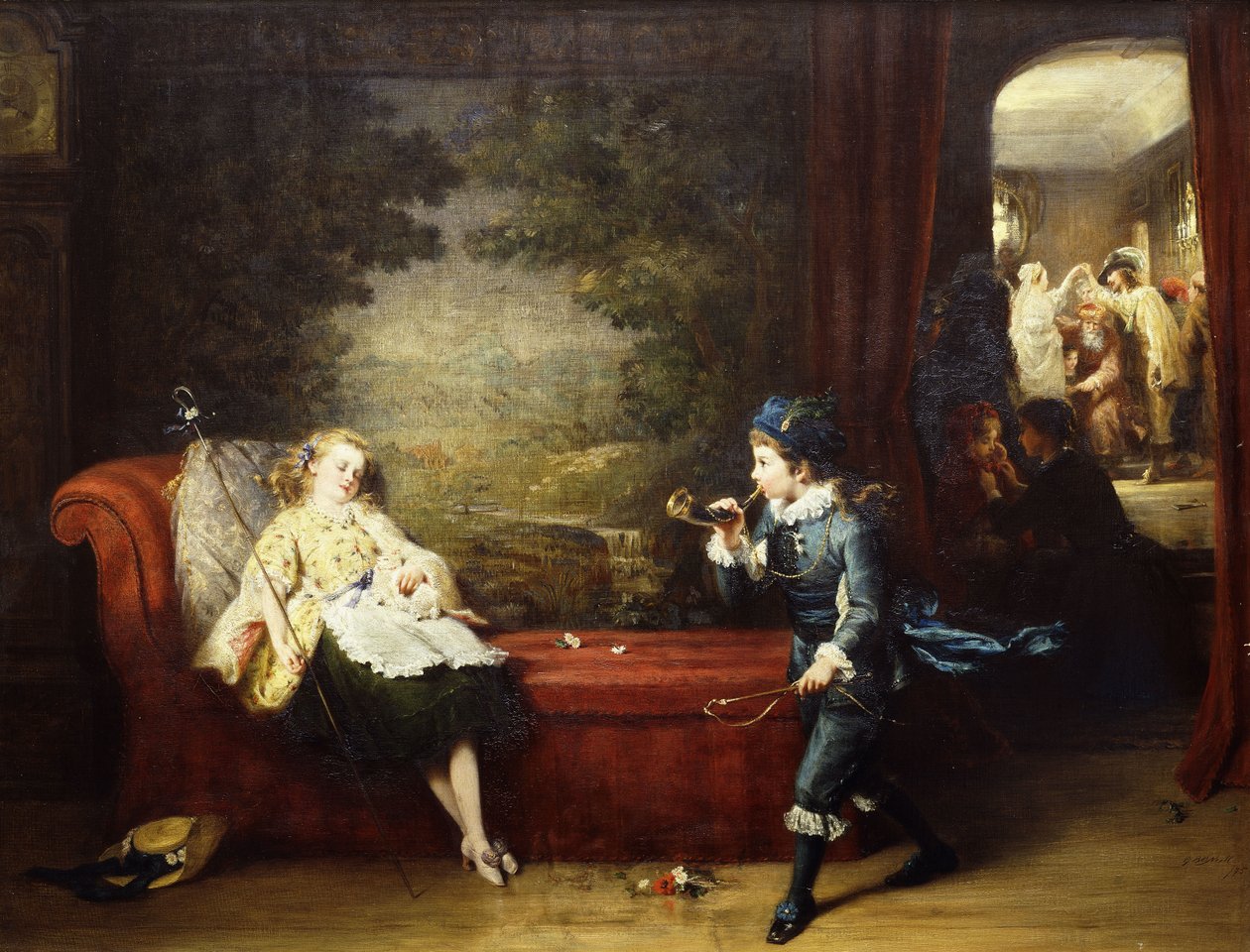 Mały Bo Peep, 1875 autorstwa George Bernard O
