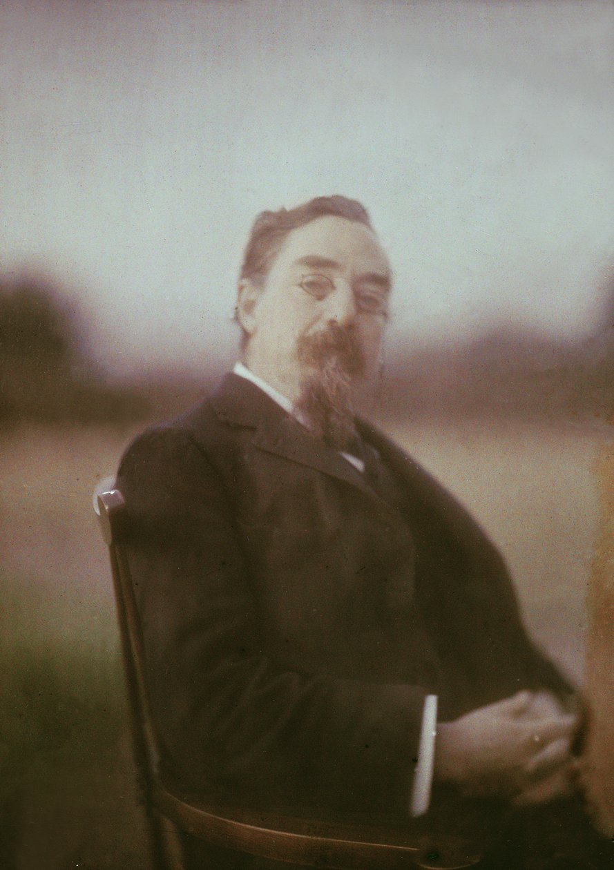 Portret Sidneya Jamesa Webba (1859-1947) 1. barona Passfielda, ok. 1910 (autochrom) (patrz także 2893) autorstwa George Bernard Shaw