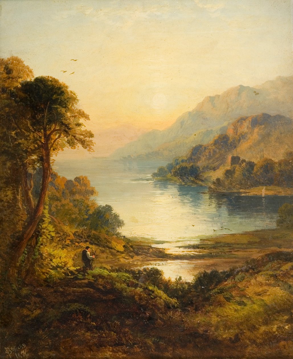 Kyles of Bute, Argyll, 1876 autorstwa George Blackie Sticks