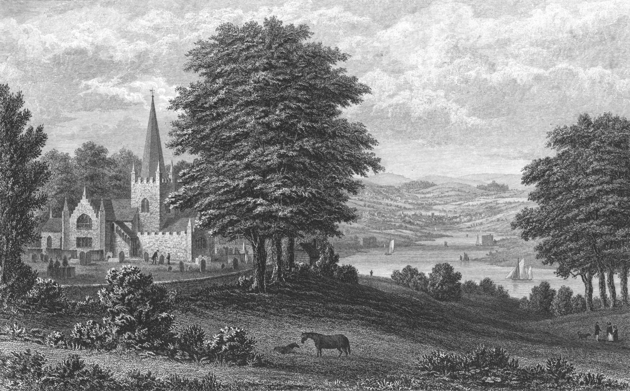 Kościół Whippingham, Isle of Wight, 1851 autorstwa George Brannon