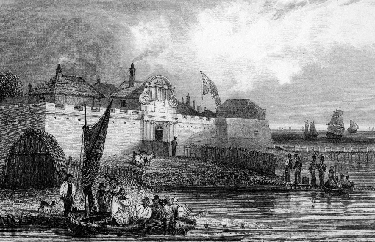 Fort Tilbury, Essex, grawerowane przez Henry