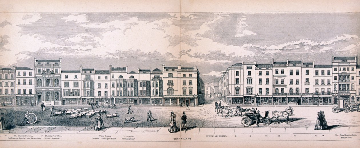 Panorama Londynu, 1849 autorstwa George C Leighton