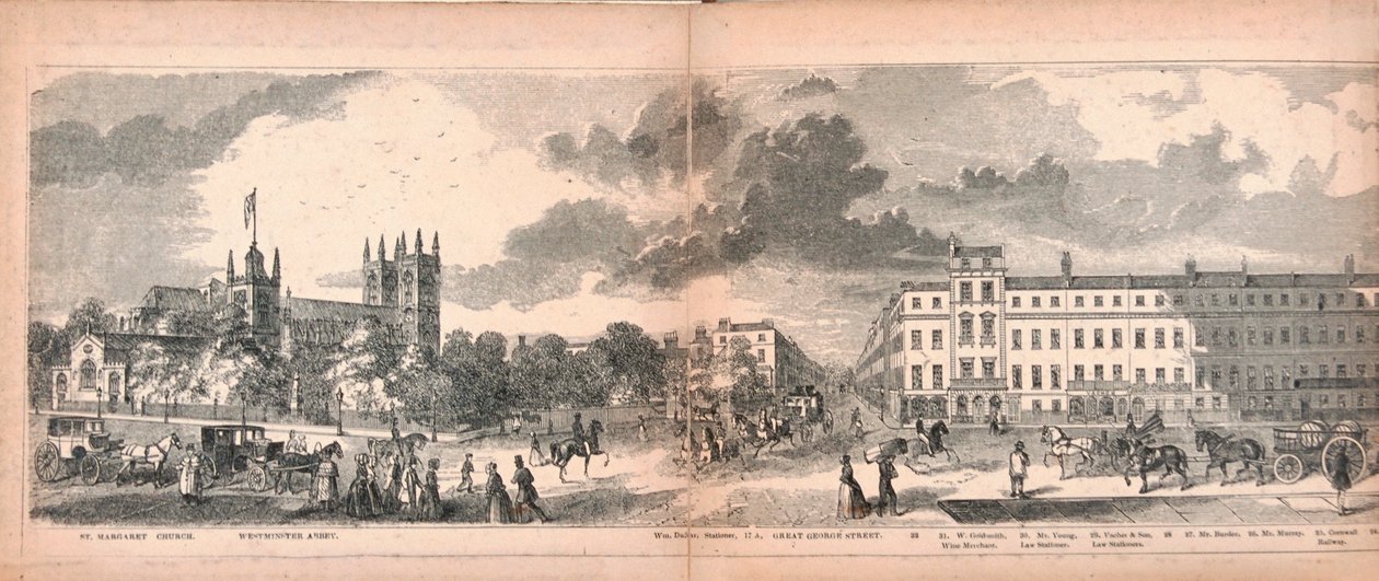 Panorama Londynu, 1849 autorstwa George C Leighton
