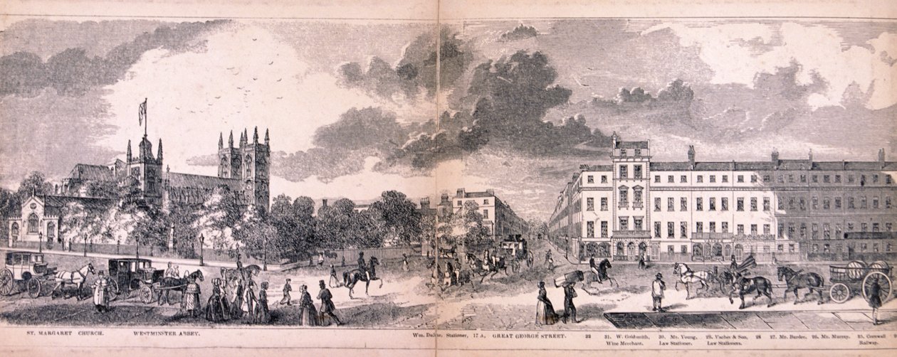 Panorama Londynu, 1849 autorstwa George C Leighton