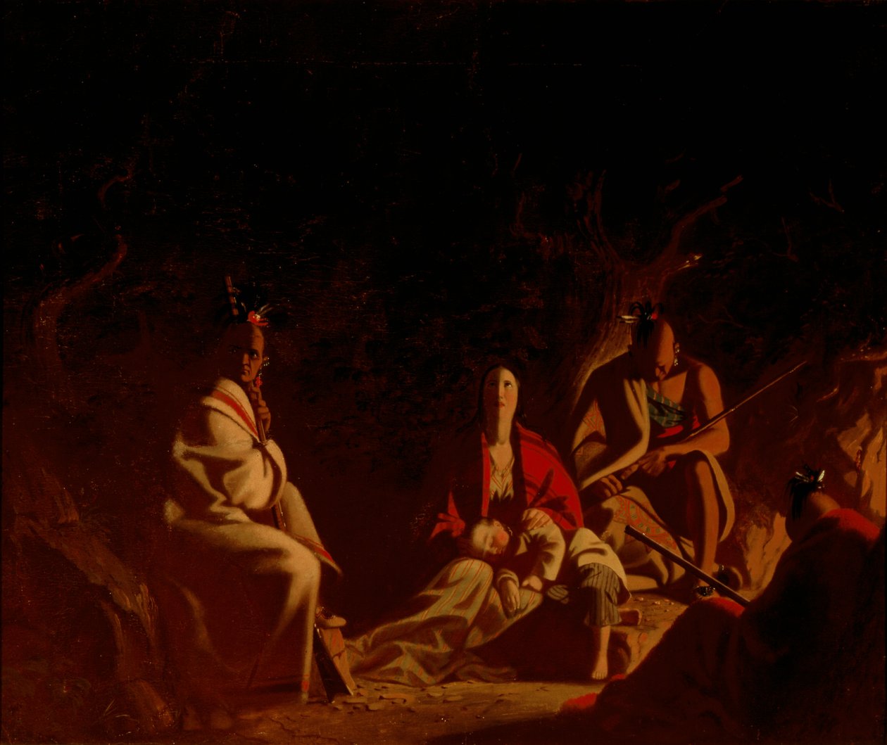 Schwytany przez Indian autorstwa George Caleb Bingham