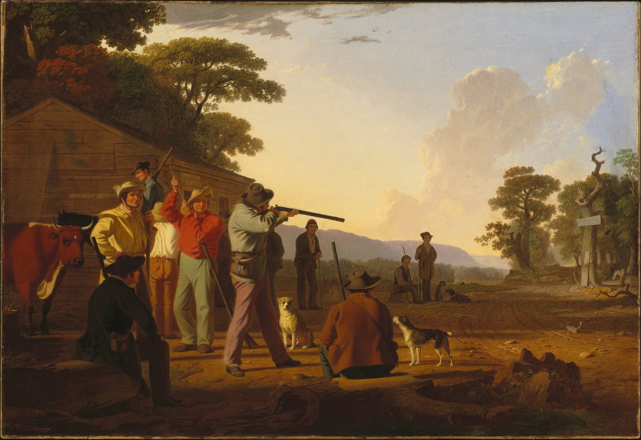 Strzelanie do wołowiny autorstwa George Caleb Bingham