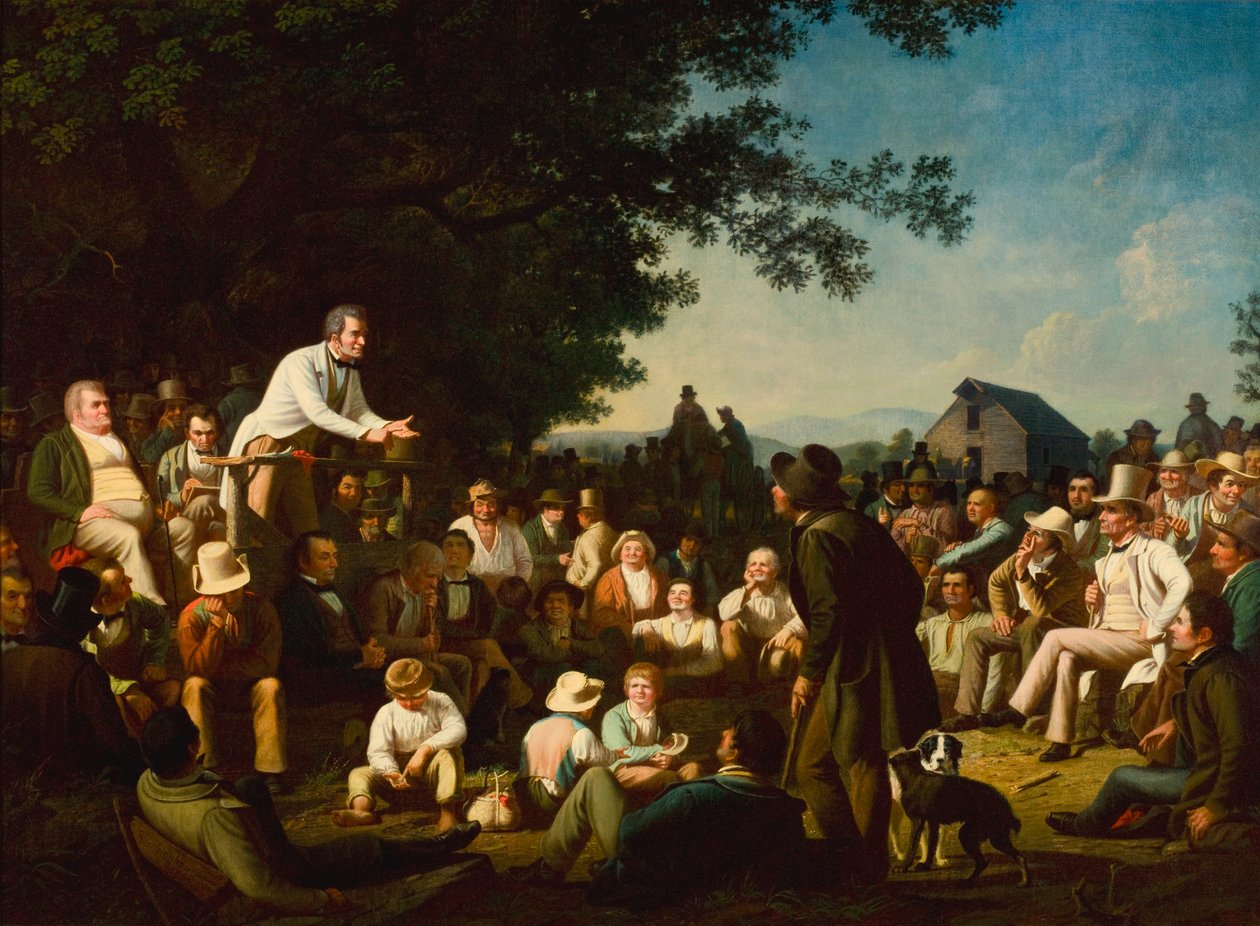 Kikut mówi autorstwa George Caleb Bingham