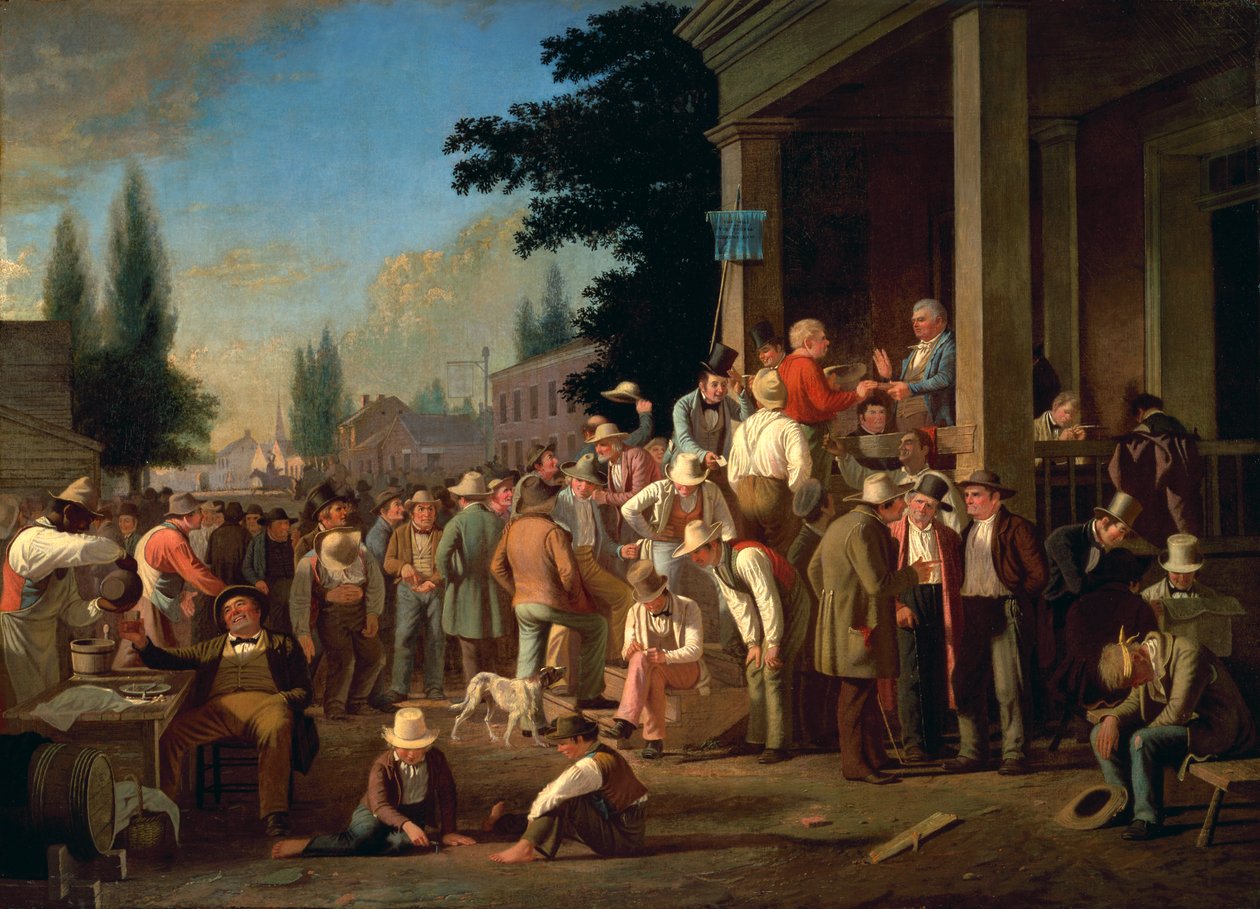 Wybory w hrabstwie autorstwa George Caleb Bingham