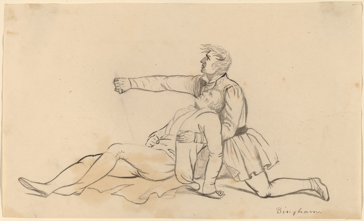 Śmierć generała Warrena autorstwa George Caleb Bingham