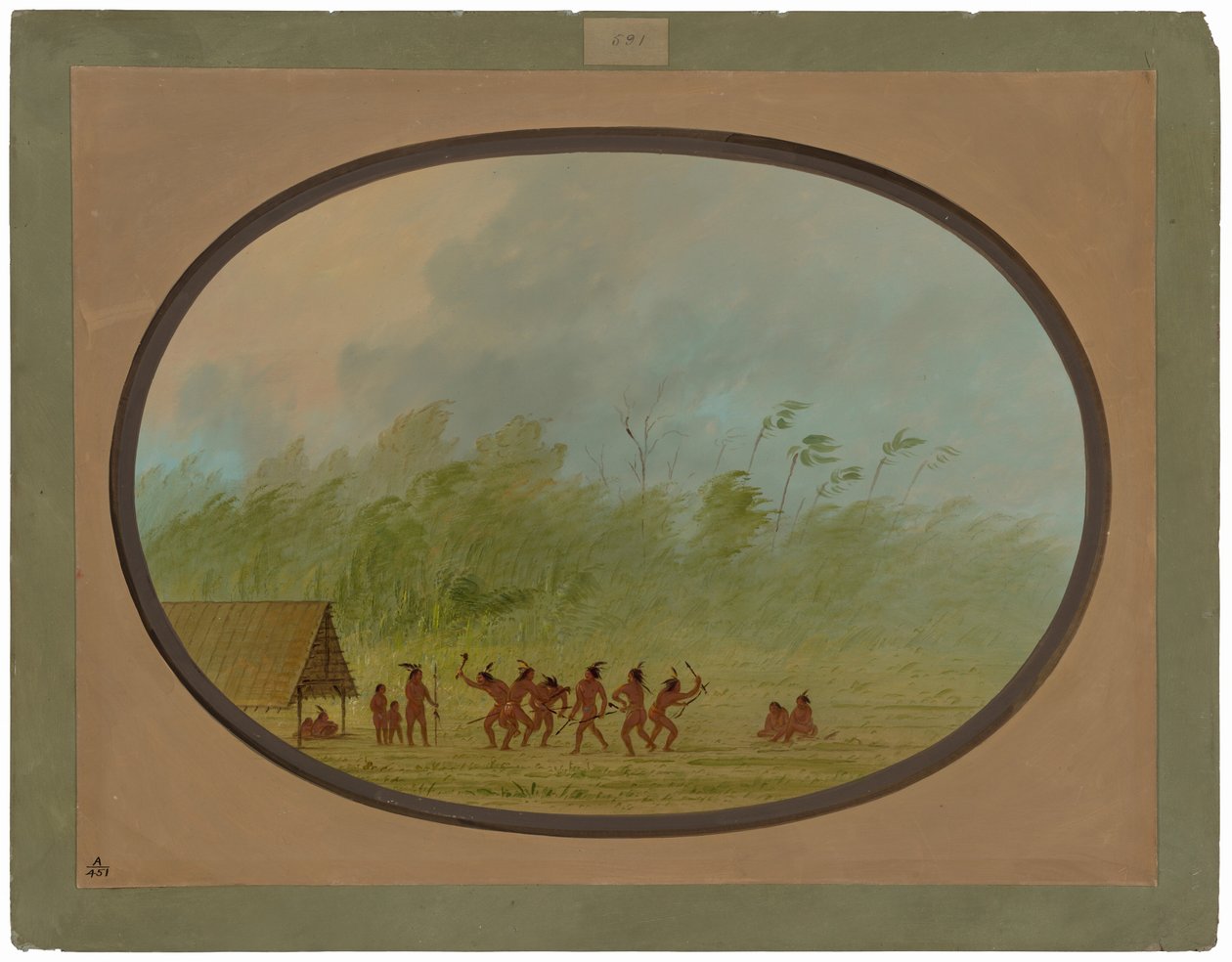 Wigwam Connibo autorstwa George Catlin