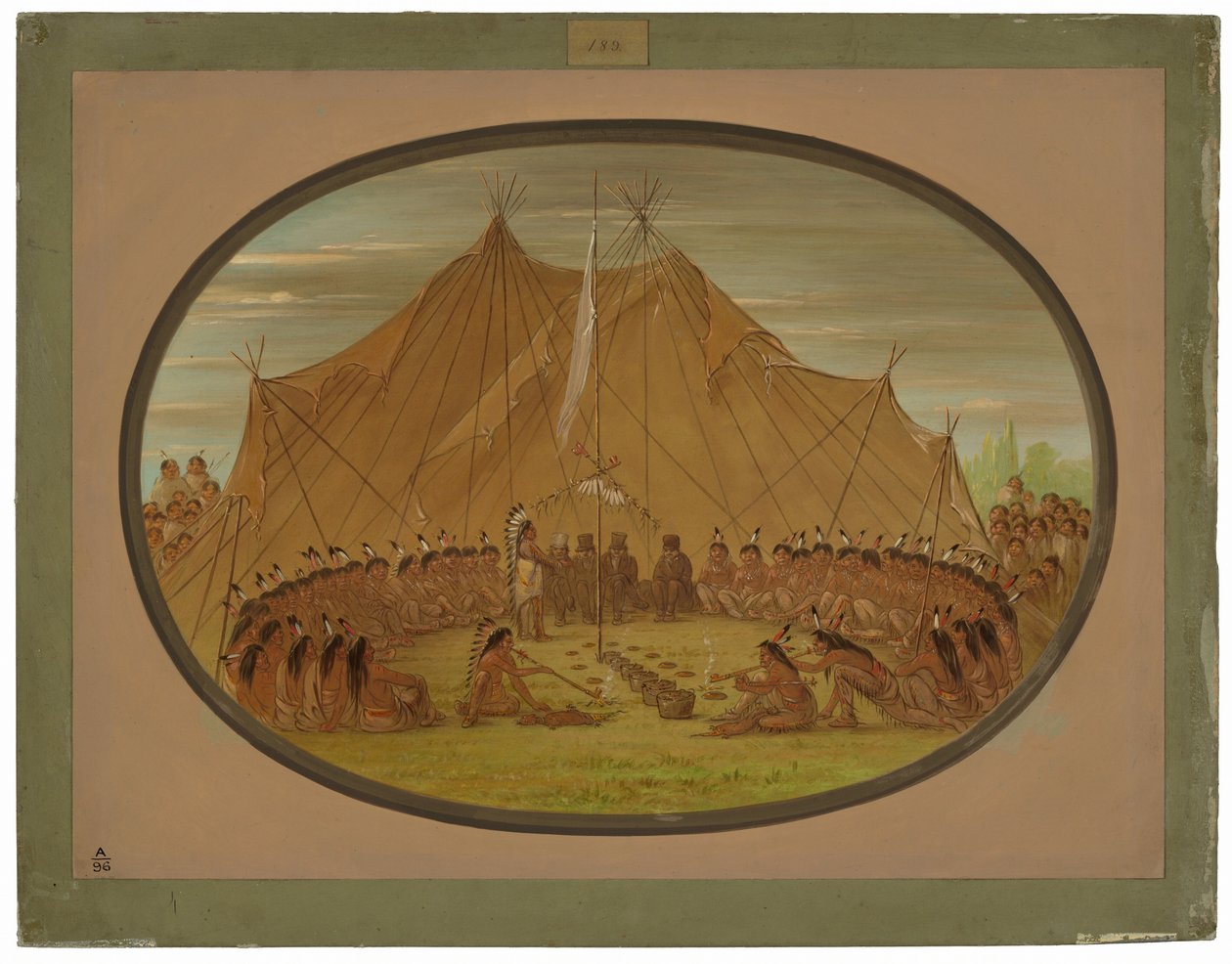 Psie Uczta - Sioux autorstwa George Catlin