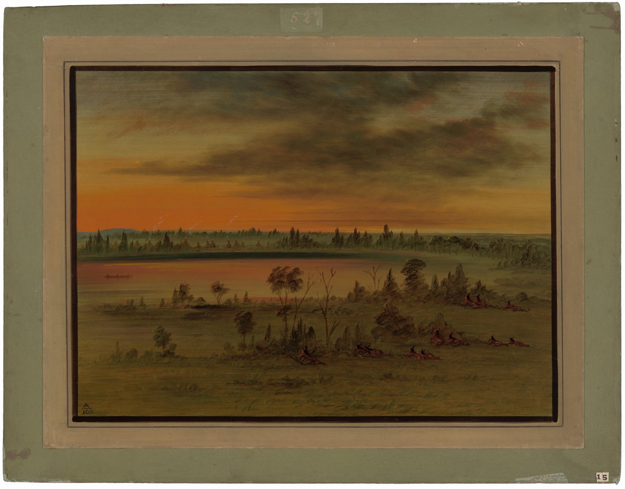 Wojna Siuksów autorstwa George Catlin
