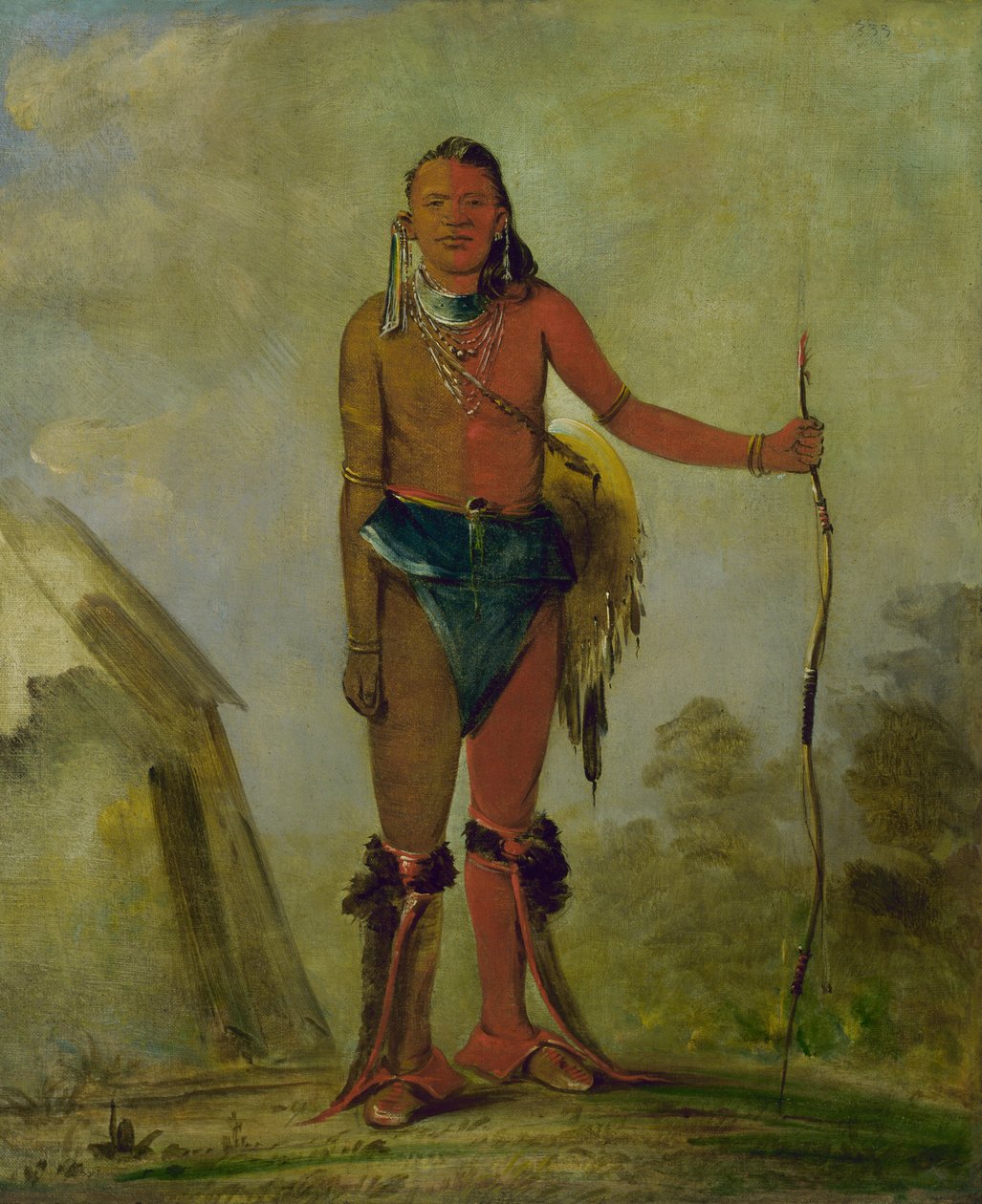 Aih-no-wa, Ogień, lis medyk, 1835. autorstwa George Catlin