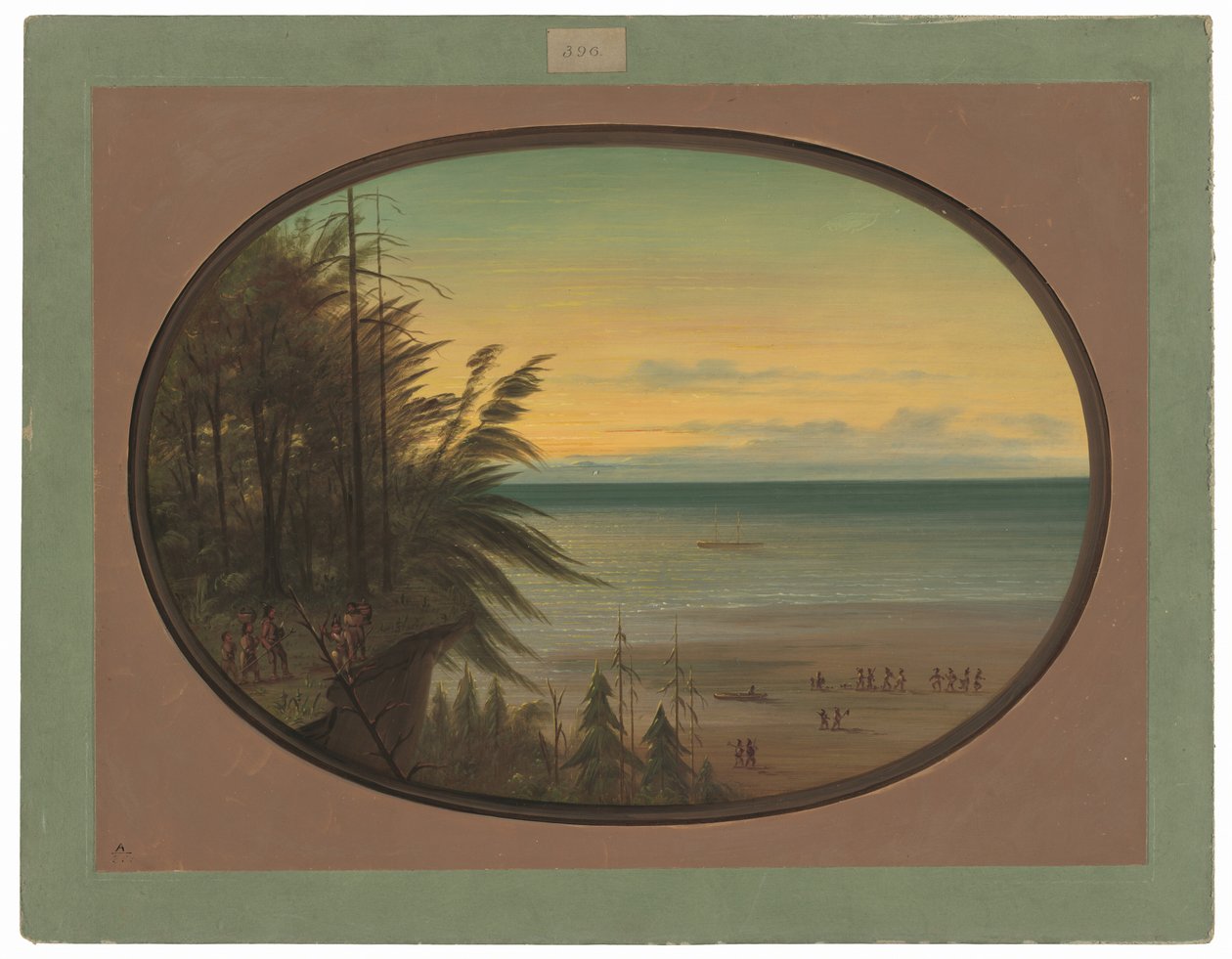 Drabina indyjska - Indianie Nayas autorstwa George Catlin