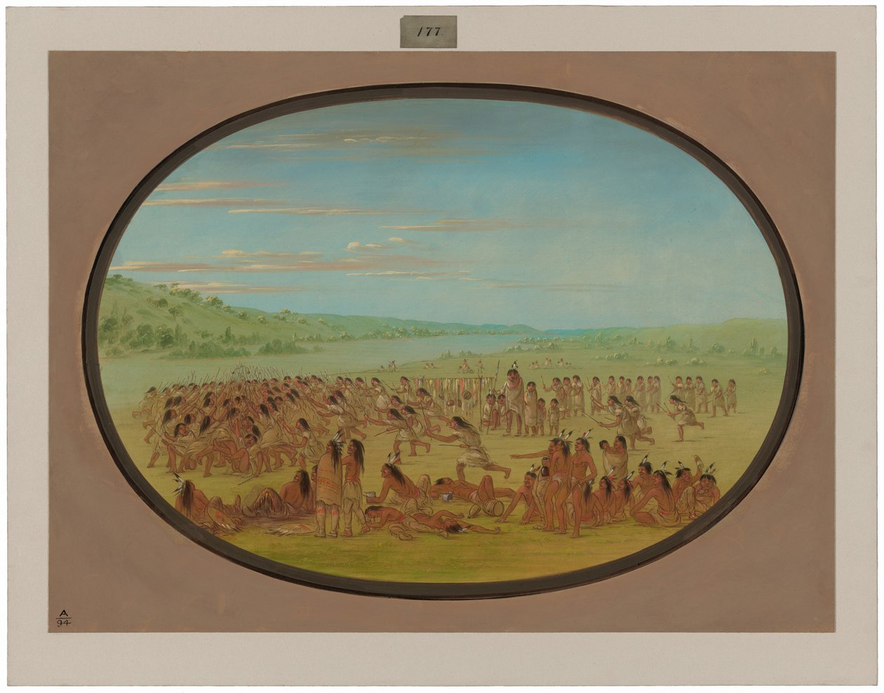 Gra piłką kobiet - Sioux autorstwa George Catlin