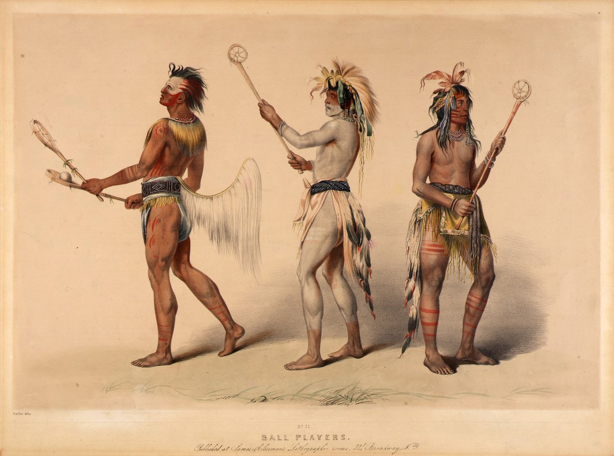 Gracze w piłkę autorstwa George Catlin
