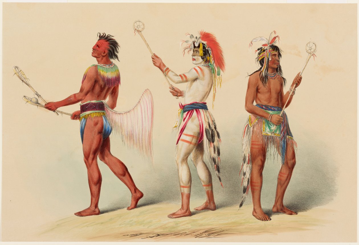 Gracze w piłkę autorstwa George Catlin