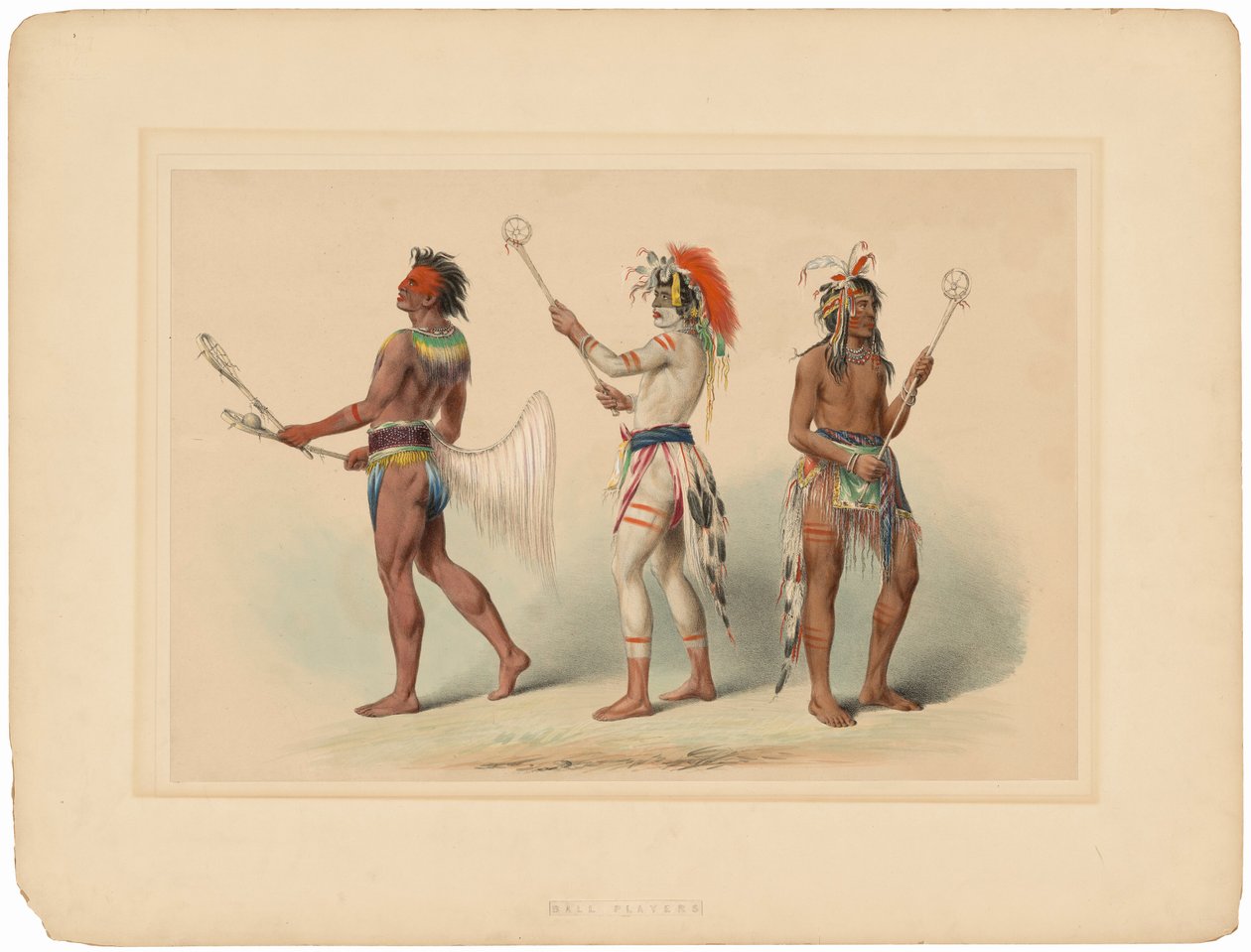 Gracze w piłkę autorstwa George Catlin
