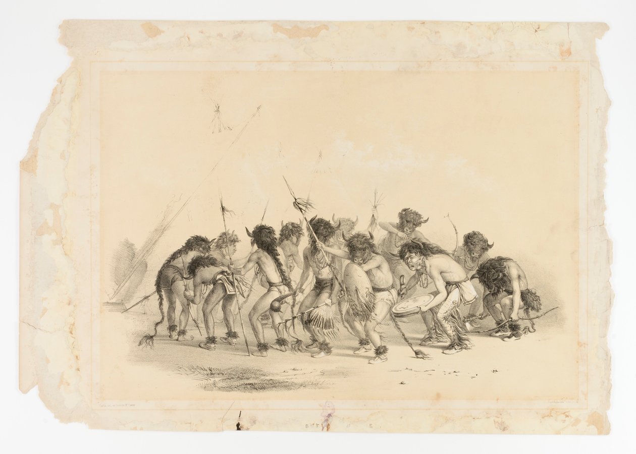 Buffalo Dance No.8 autorstwa George Catlin