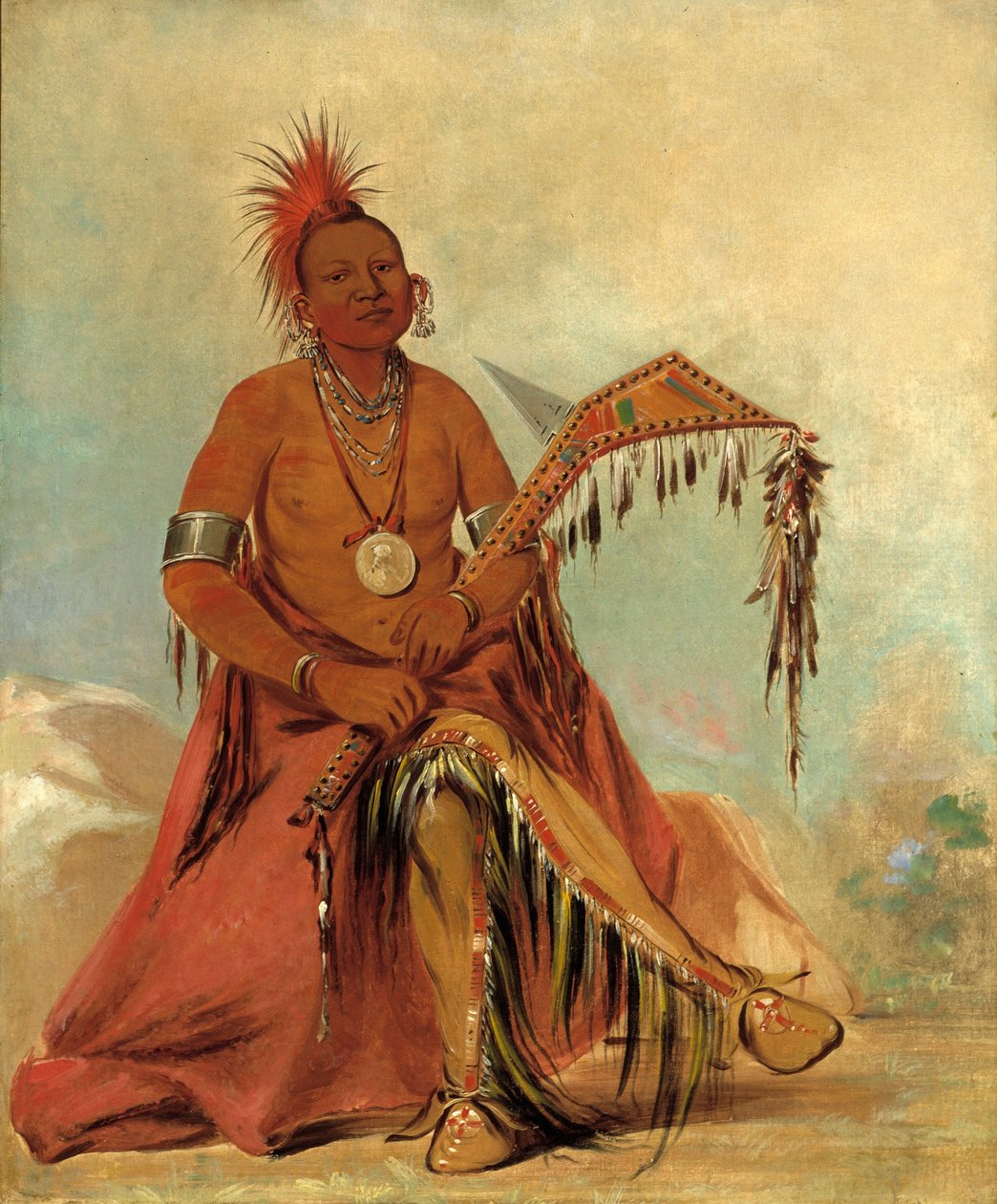 Cler-mónt, pierwszy wódz plemienia autorstwa George Catlin
