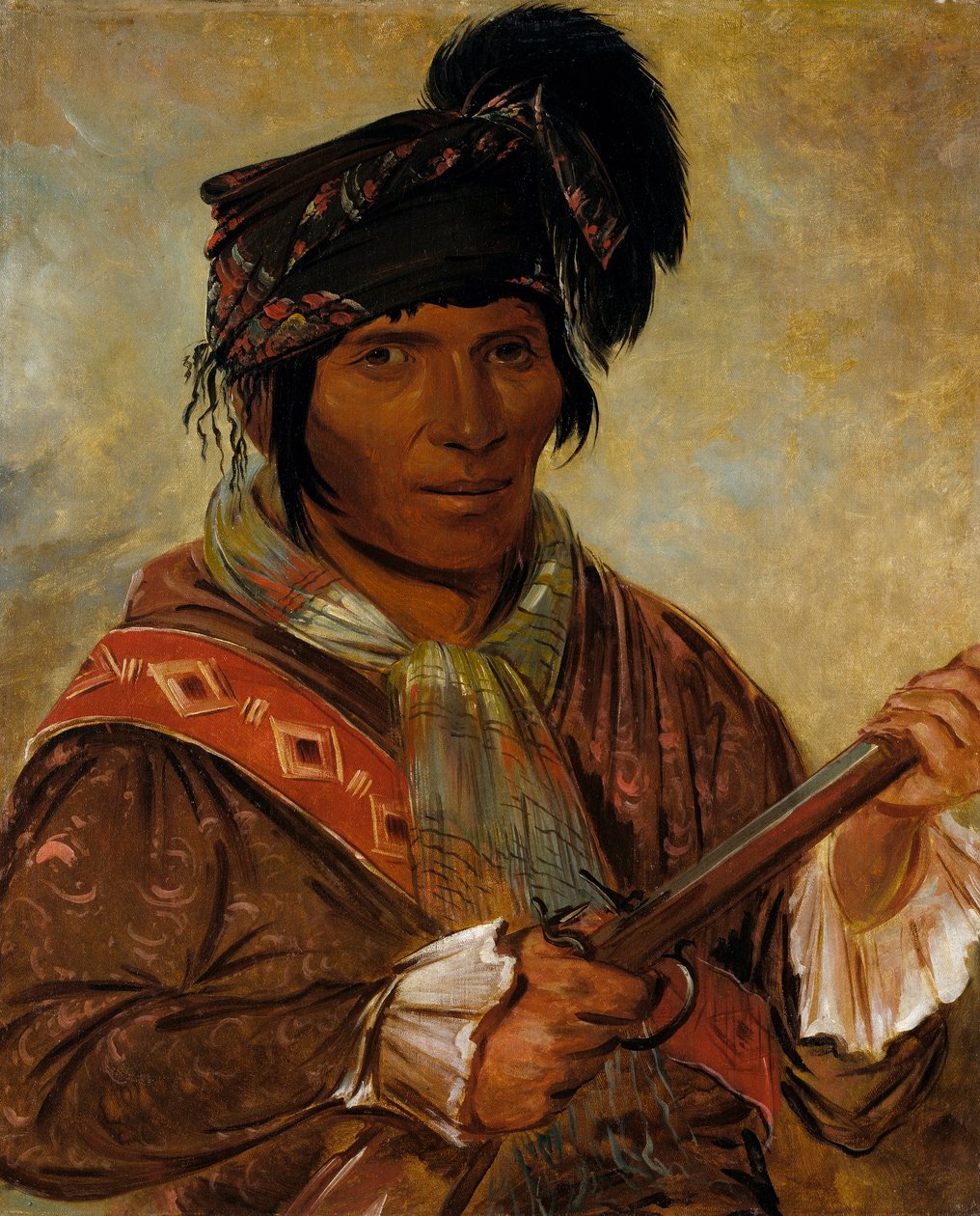 Co-ee-há-jo, wódz autorstwa George Catlin
