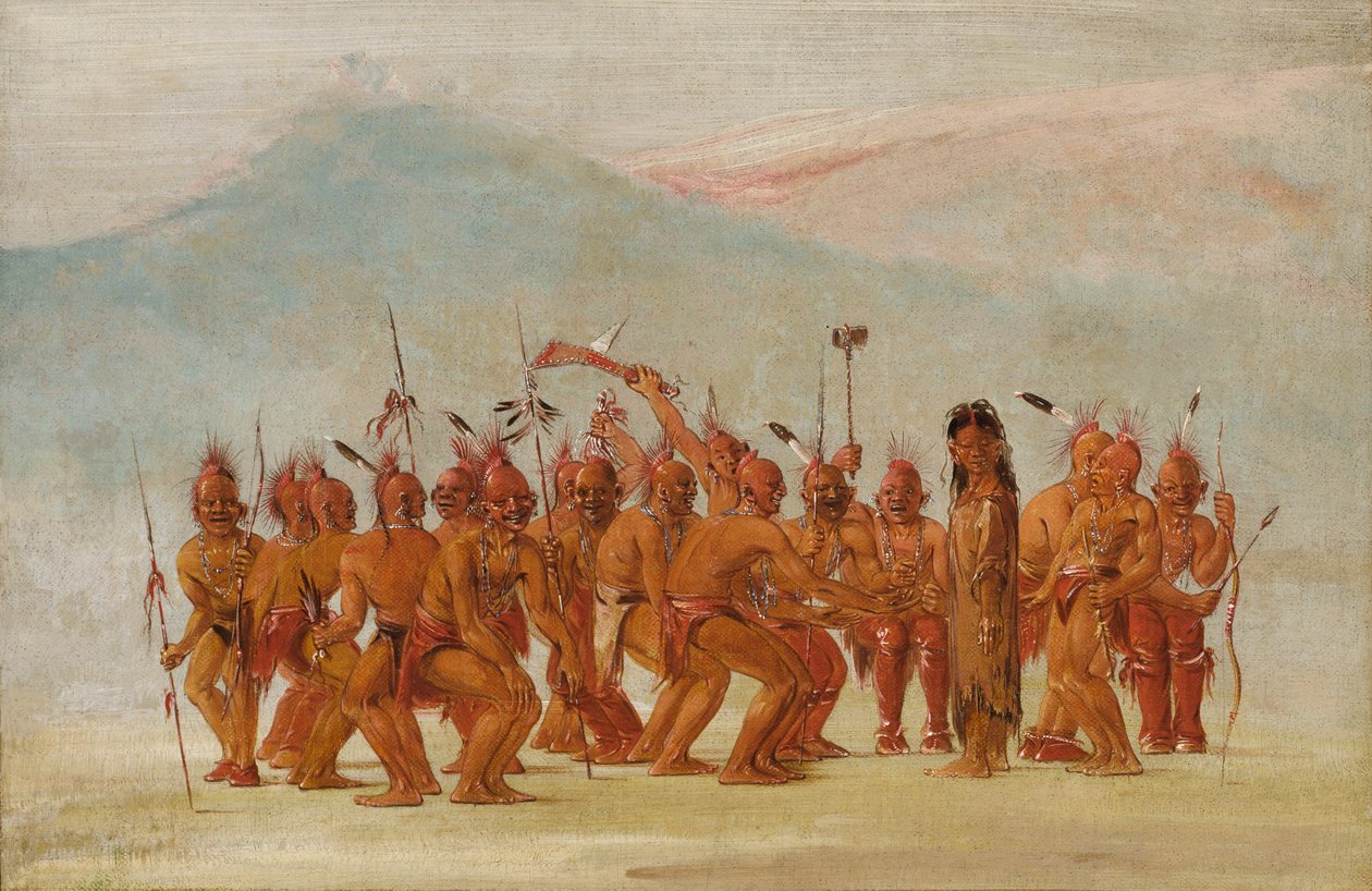 Taniec do Berdasza, 1835-1837. autorstwa George Catlin
