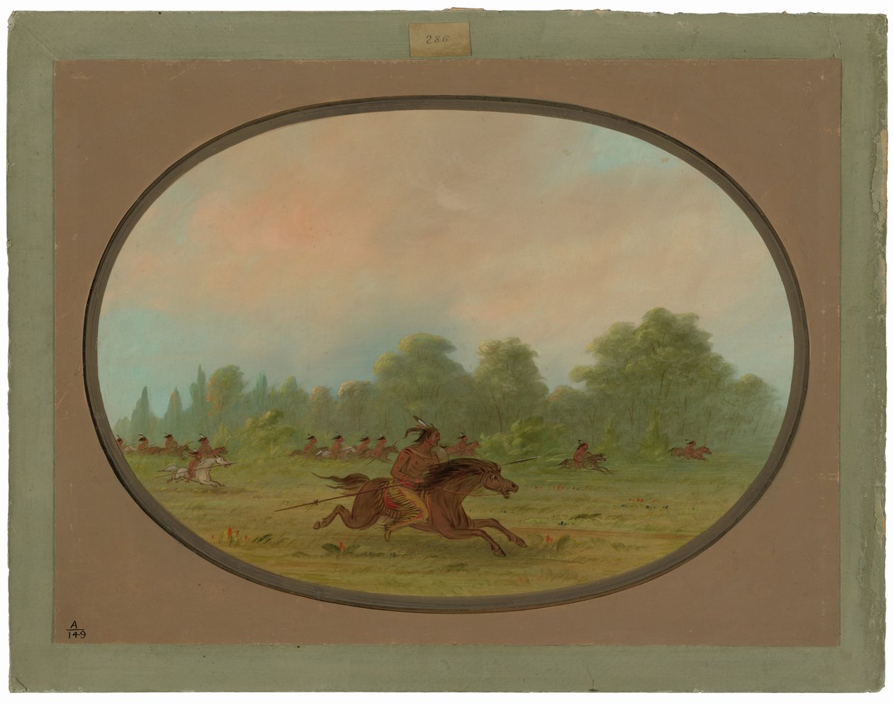 Nieczystość partii wojennej Komanczów autorstwa George Catlin