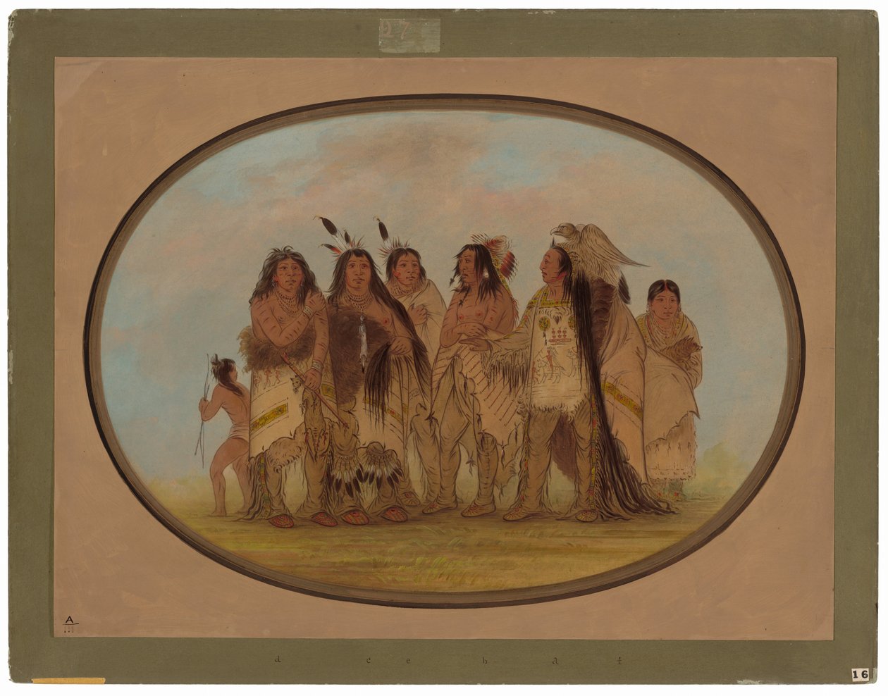 Wybitni Indianie Wron autorstwa George Catlin