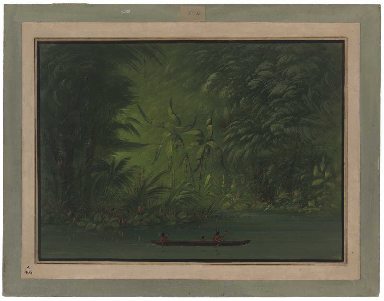 Wejście do laguny, brzeg Amazonki autorstwa George Catlin