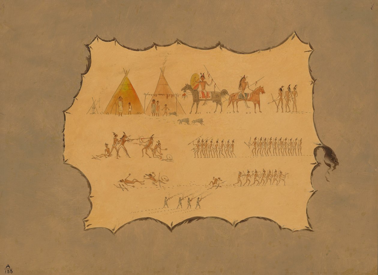 Faksymile szaty Cheyenne, 18611869. autorstwa George Catlin