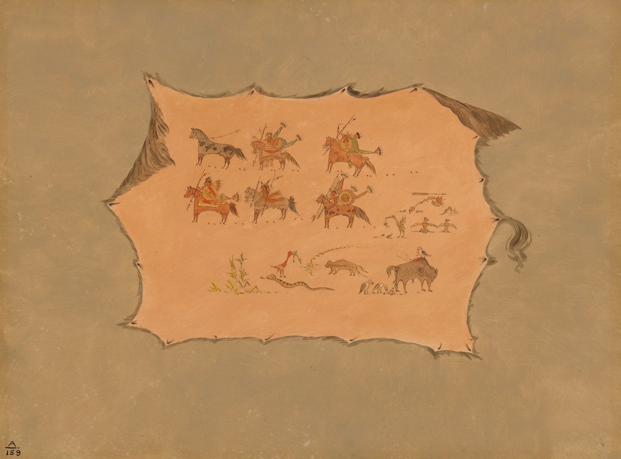 Faksymile szaty lekarza Pawnee, 18611869. autorstwa George Catlin