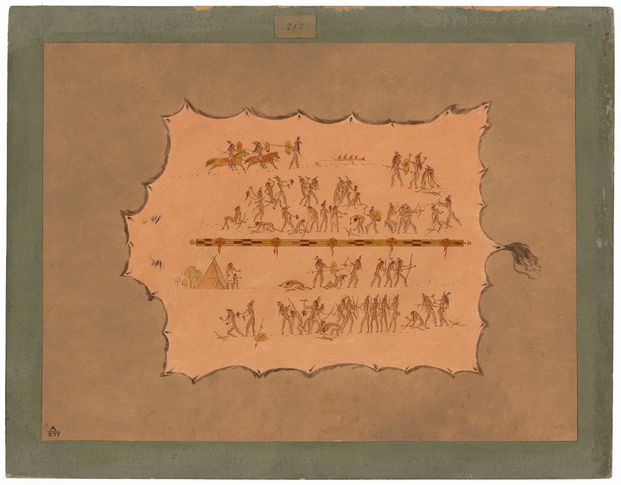 Faksymile szaty Siuksów autorstwa George Catlin