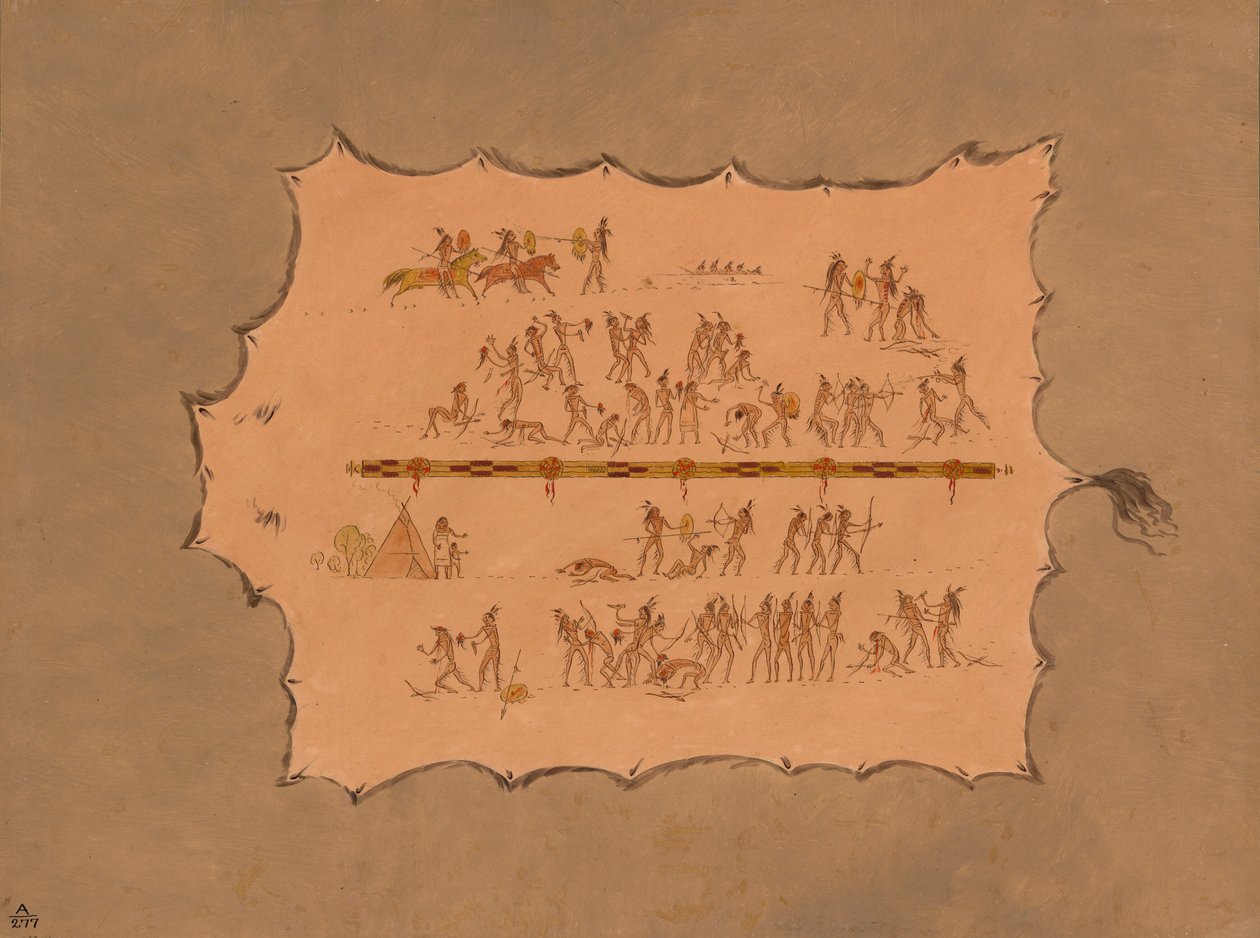 Faksymile szaty Siuksów, 18611869. autorstwa George Catlin
