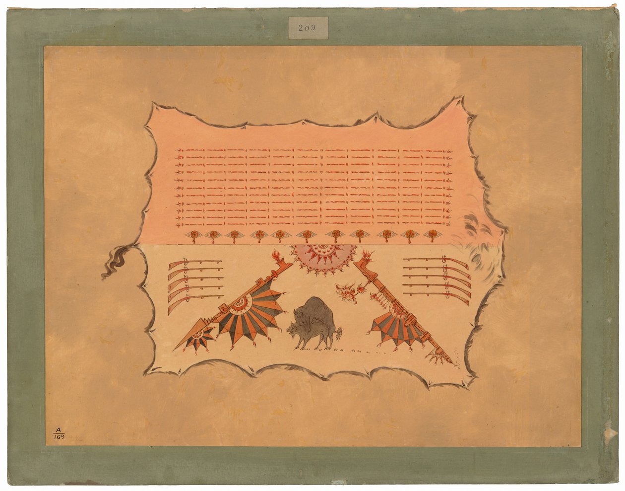 Faksymile szaty Omaha autorstwa George Catlin