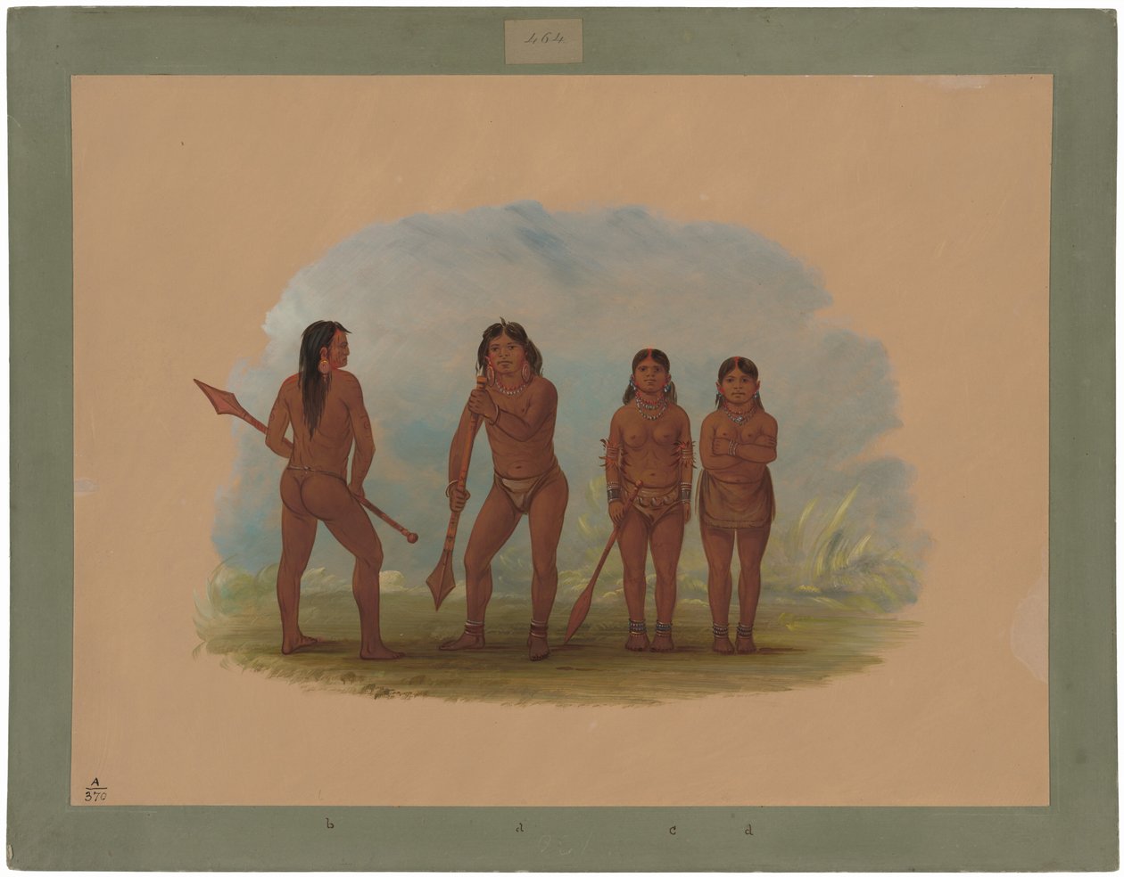 Czterech Indian Angustura autorstwa George Catlin