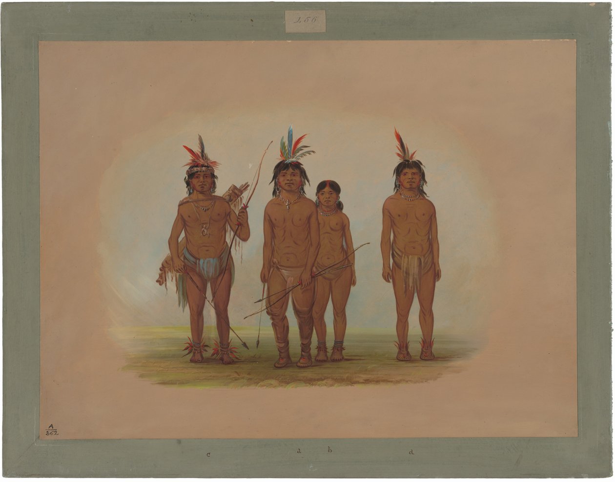 Czterech Indian Macouchi autorstwa George Catlin