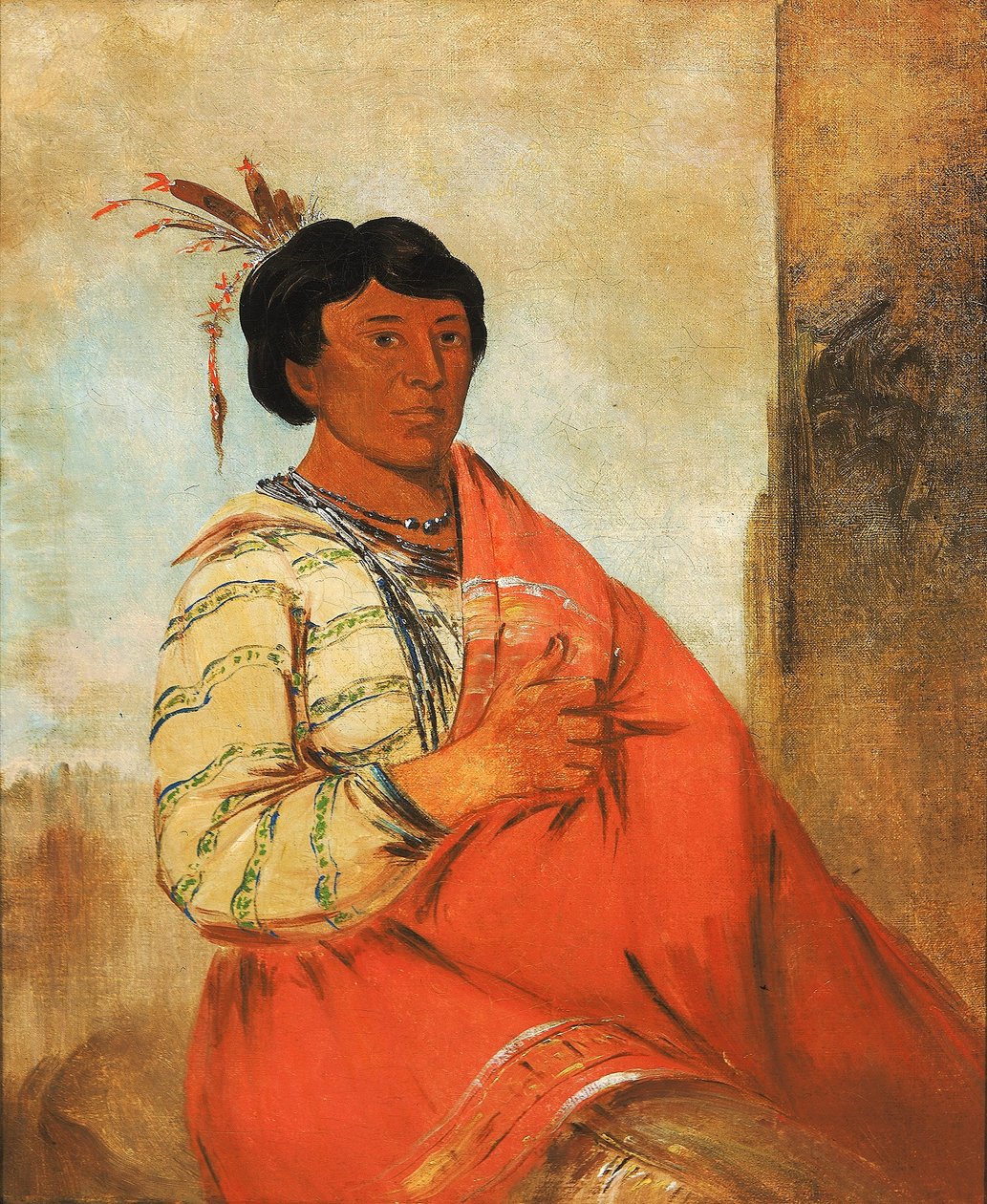 Gaw-záw-que-dung, Ten, Który Pomaga autorstwa George Catlin