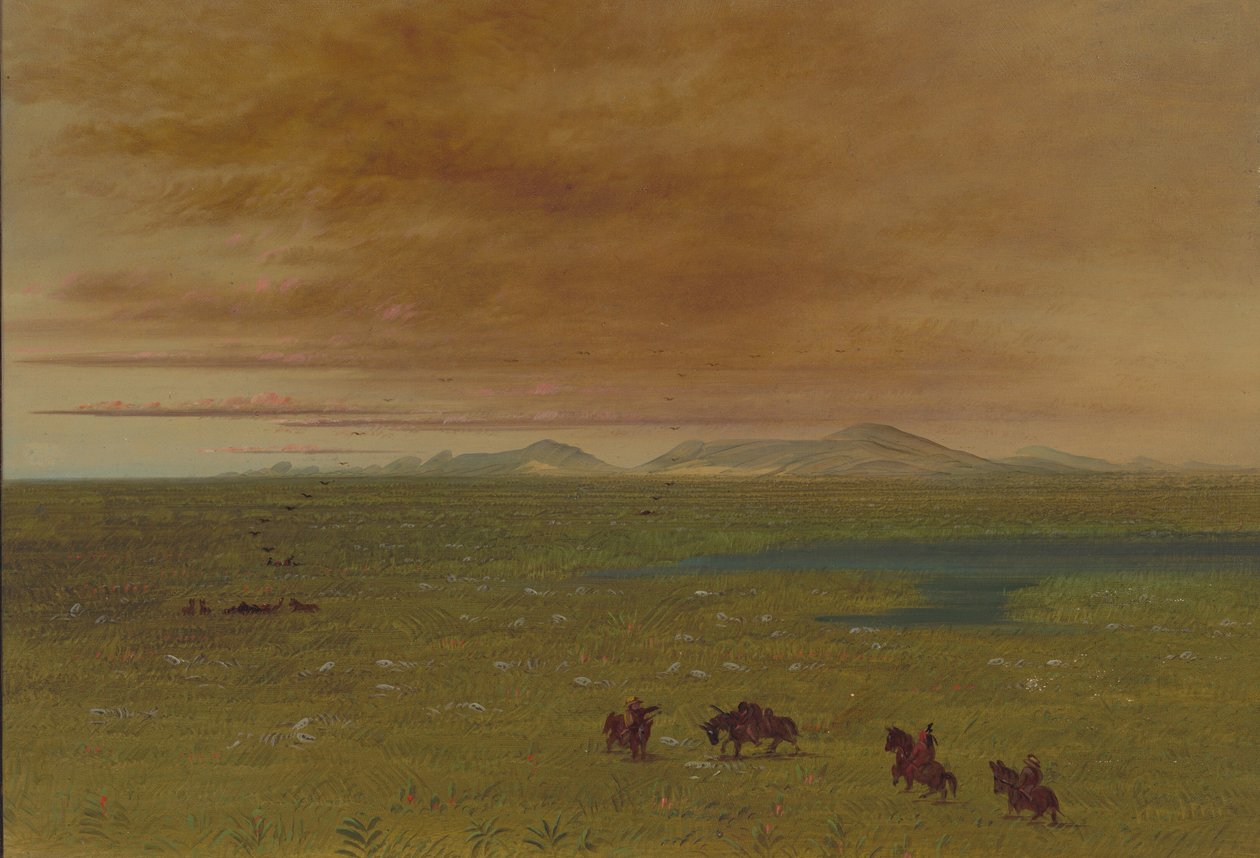 Wielka pralnia, Pampa del Sacramento, 18541869. autorstwa George Catlin