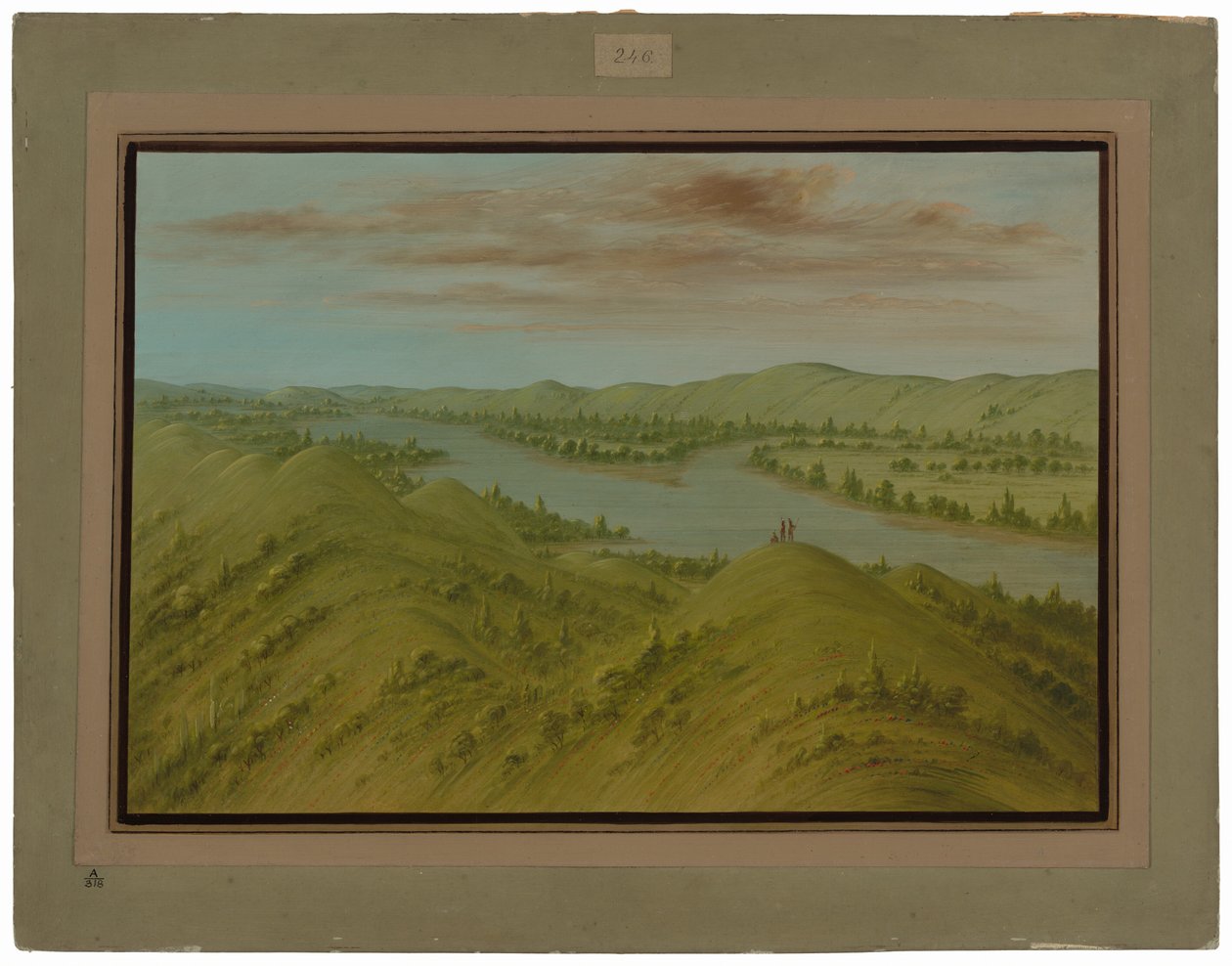 Trawiaste urwiska, Upper Missouri autorstwa George Catlin