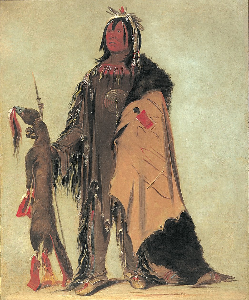 In-ne-ó-cose, Dziecko Bawołu, Wojownik autorstwa George Catlin