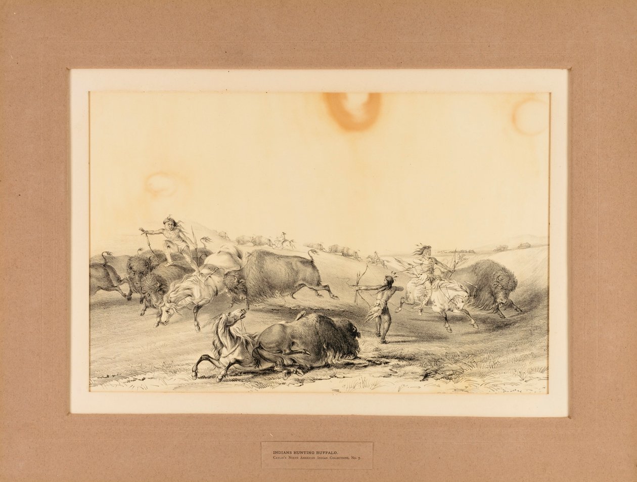 Indianie polujący na bizony - nr 7 autorstwa George Catlin