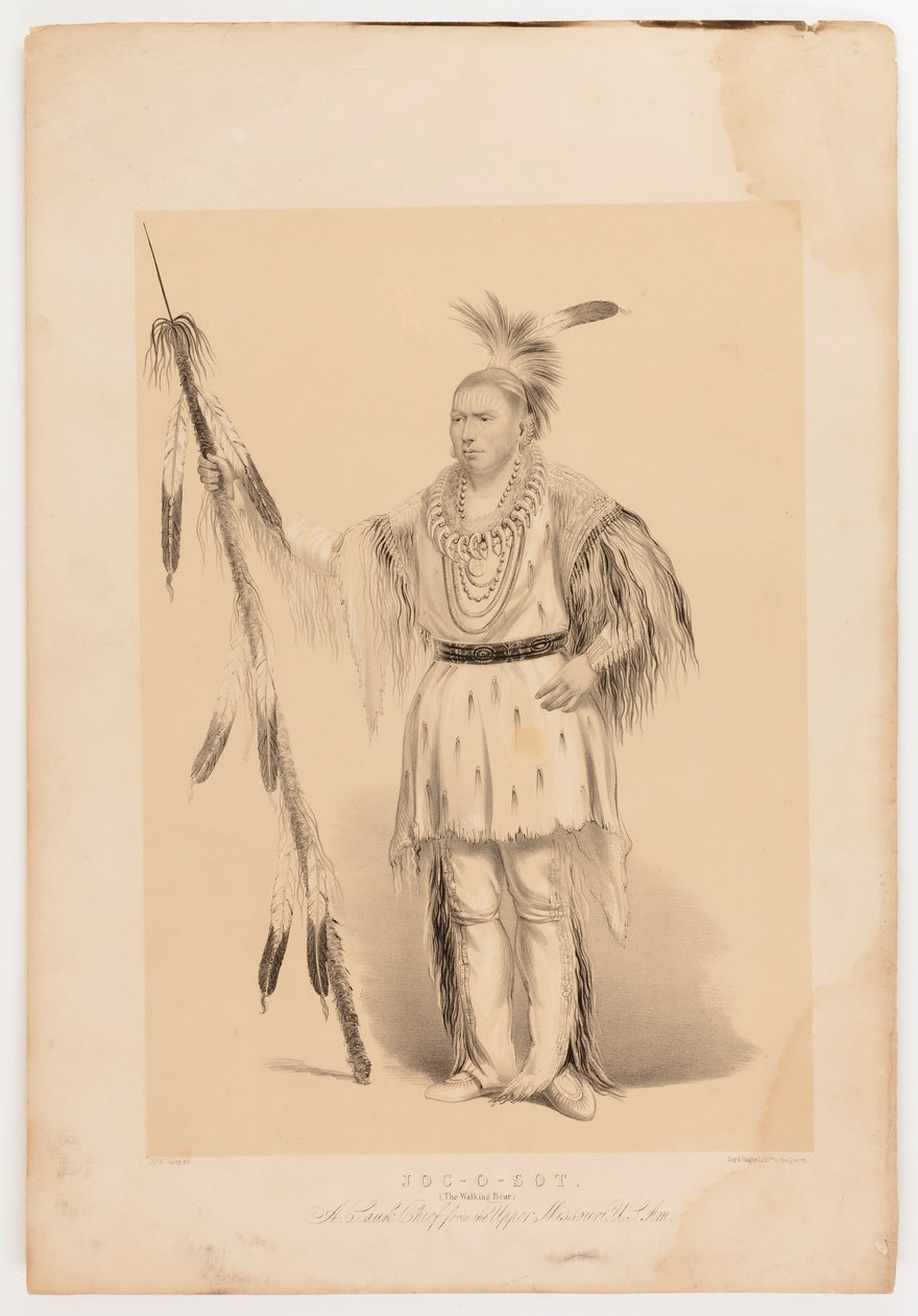 Joc-o-sot, chodzący niedźwiedź autorstwa George Catlin