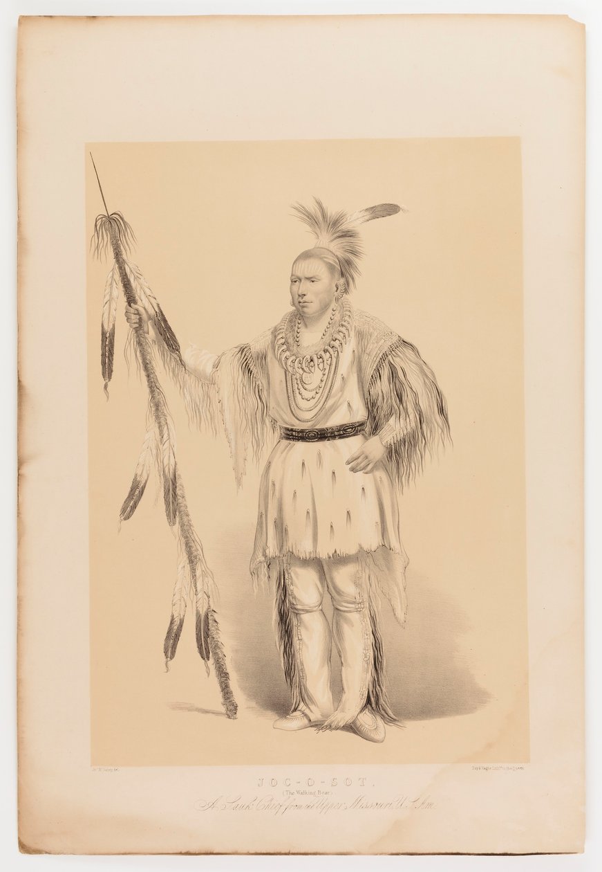 Joc-o-sot, chodzący niedźwiedź autorstwa George Catlin